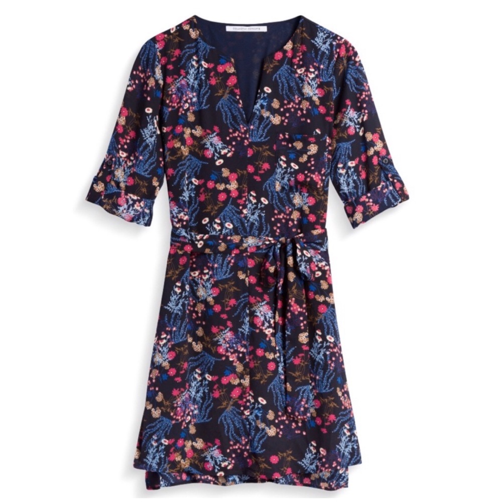 Collective Concepts Janel V-Neck Shirt Dress